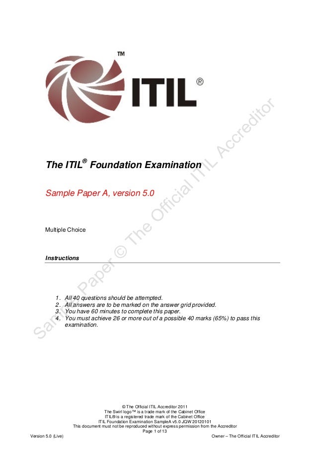 best book for itil foundation certification
